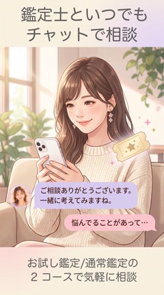 鑑定を受ける画面